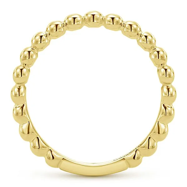 Yellow Gold Stackable Ladies Ring